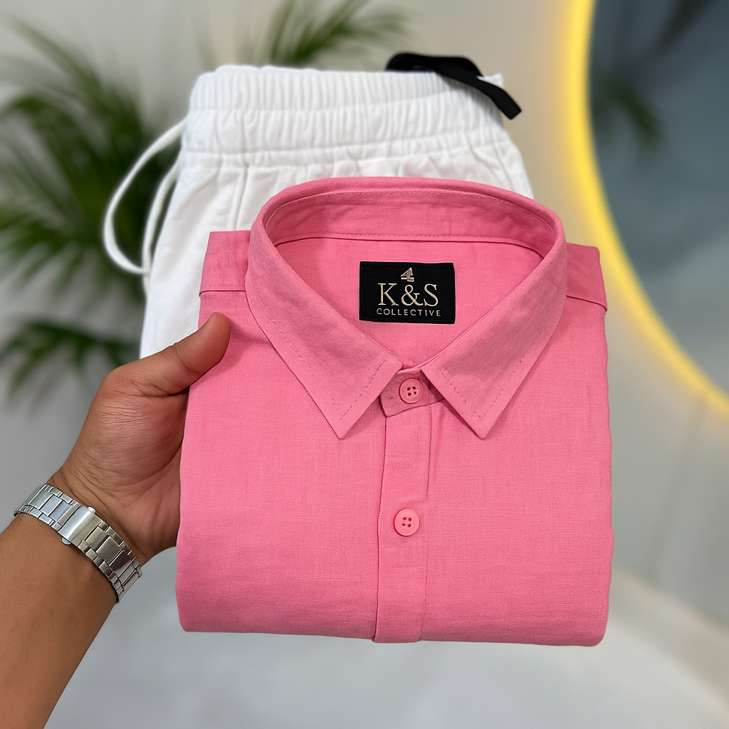 Pure Linen Shirt & Trouser Combo