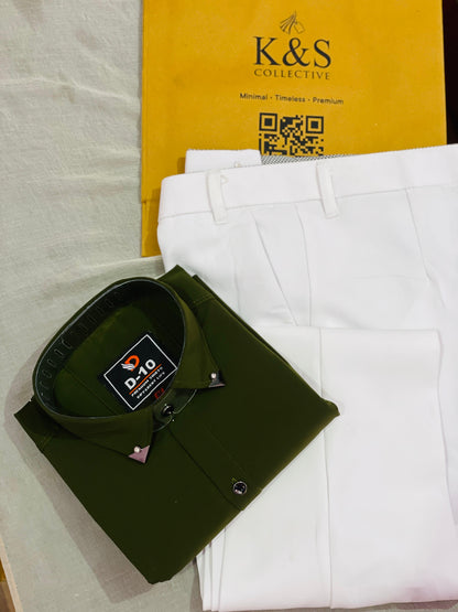 Cotton Satin + Lycra Japanese Pant Combo