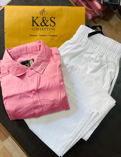 Pure Linen Shirt & Trouser Combo