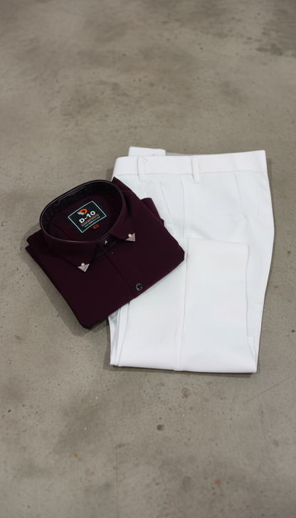 Cotton Satin + Lycra Japanese Pant Combo